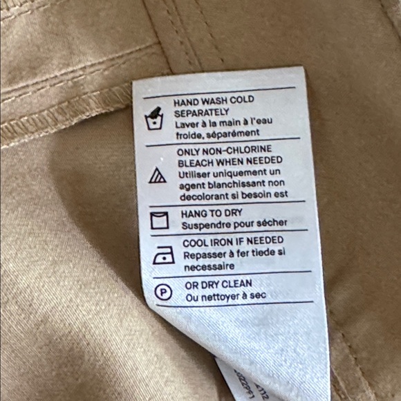 Vince Seam Front Cotton Straight Leg‎ Pants Tan Size 10 High Rise - Picture 14 of 15